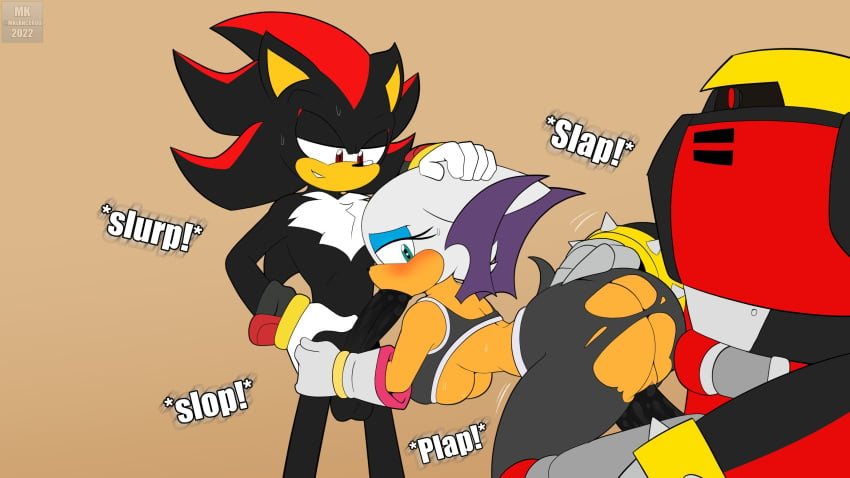 2d 2d_(artwork) bat blowjob blowjob_face cum cum_in_mouth cum_in_pussy cum_inside cumming cumming_together e-123_omega hedgehog mklancer00 robot rouge_the_bat sega shadow_the_hedgehog shortstack sonic_(series) sonic_the_hedgehog_(series) team_dark