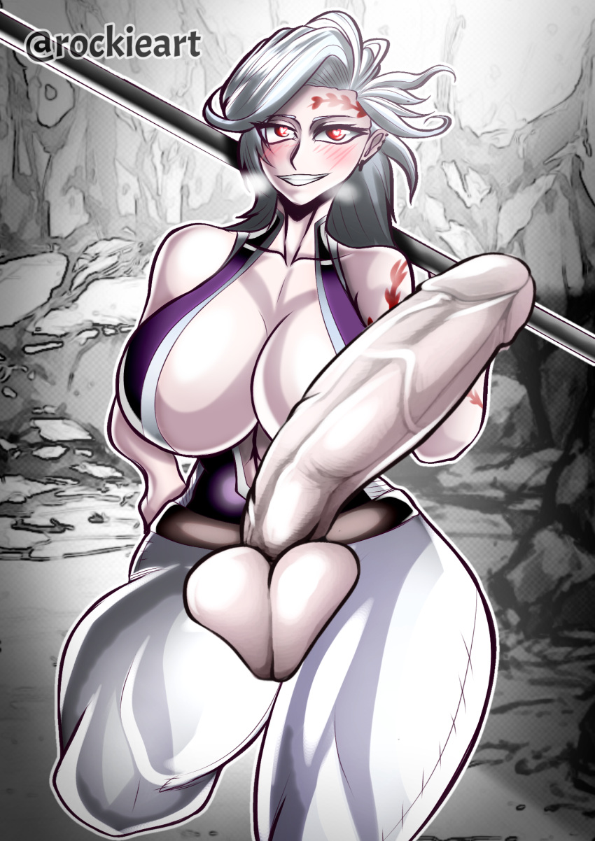 1futa backs balls big_ass big_breasts big_penis blue_eyes breasts bubble_butt clothed clothing erection focus_on_ass futa_only futanari genderswap_(mtf) hades_(shuumatsu_no_valkyrie) horny_female huge_ass huge_balls huge_breasts huge_cock human hyper_penis light-skinned_futanari light_skin looking_at_viewer mostly_nude penis red_eyes rockie_art rule_63 short_hair shuumatsu_no_valkyrie solo solo_futa standing tagme thick_ass thick_legs thick_thighs white_hair