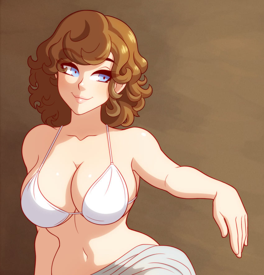 1girls anabelle_isaacs blue_eyes breasts brown_hair chemical_bro female female_only girl solo tagme