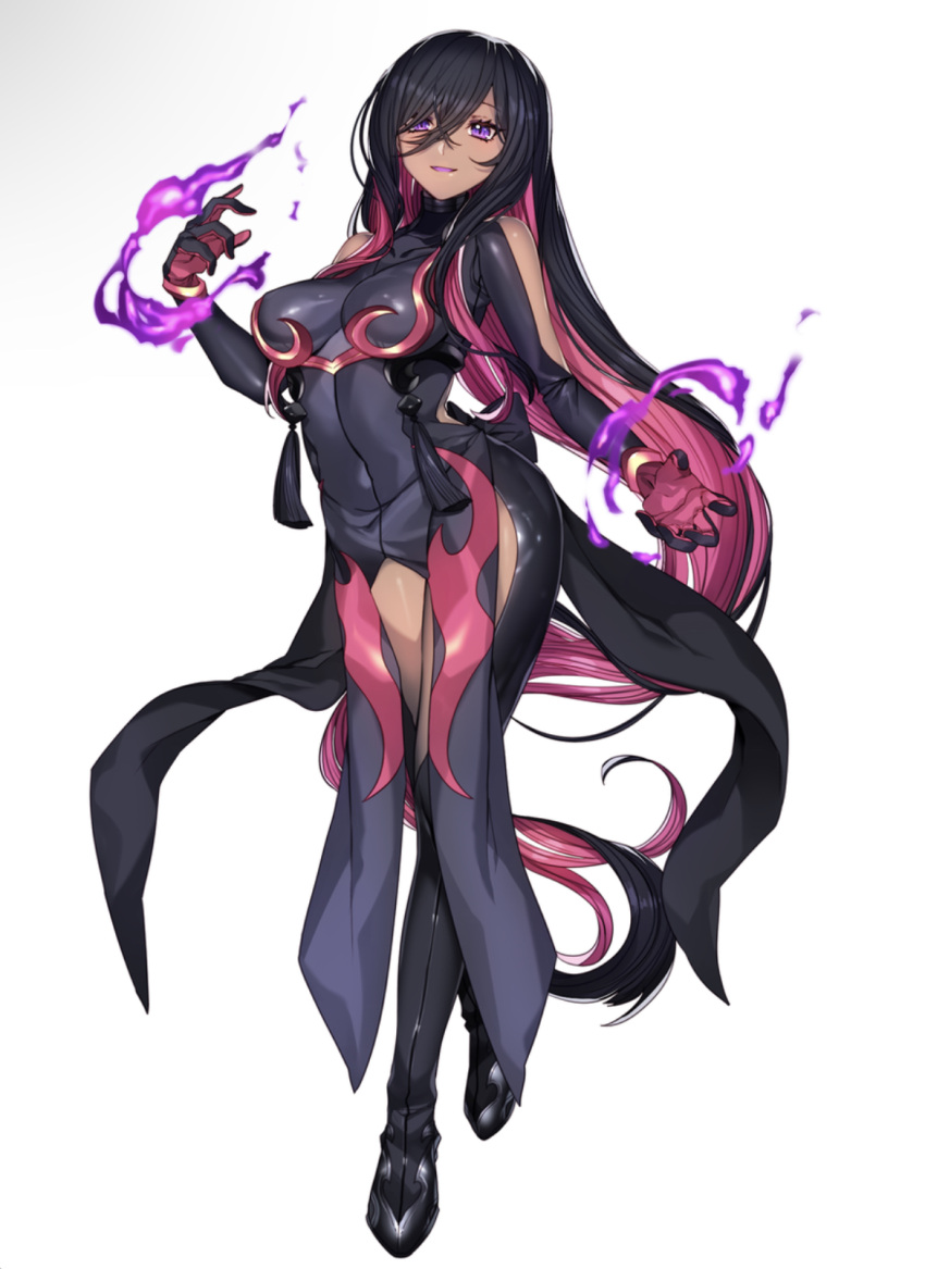 curvy female female_focus female_only gijinka humanoid katagiri_hachigou lizard lizard_girl nintendo pokemon pokemon_(species) pokemorph salazzle salzzle_hybrid seductive tail thicthighs