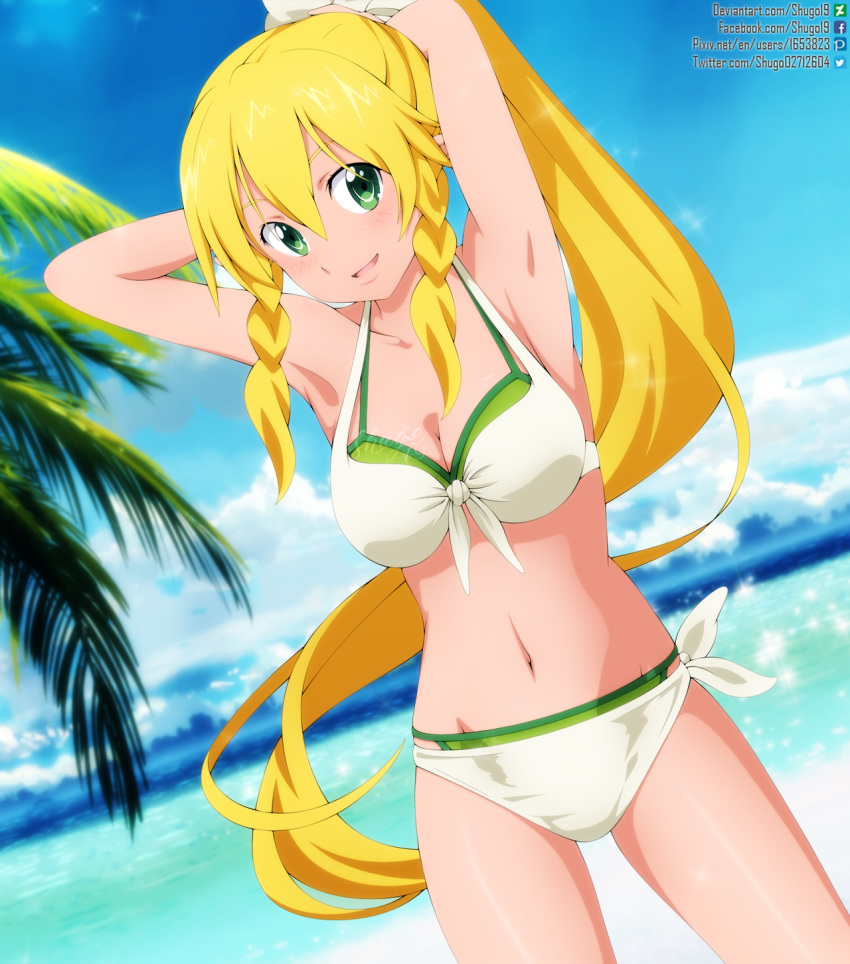 1girls big_breasts breasts kirigaya_suguha leafa shugo19 solo sword_art_online