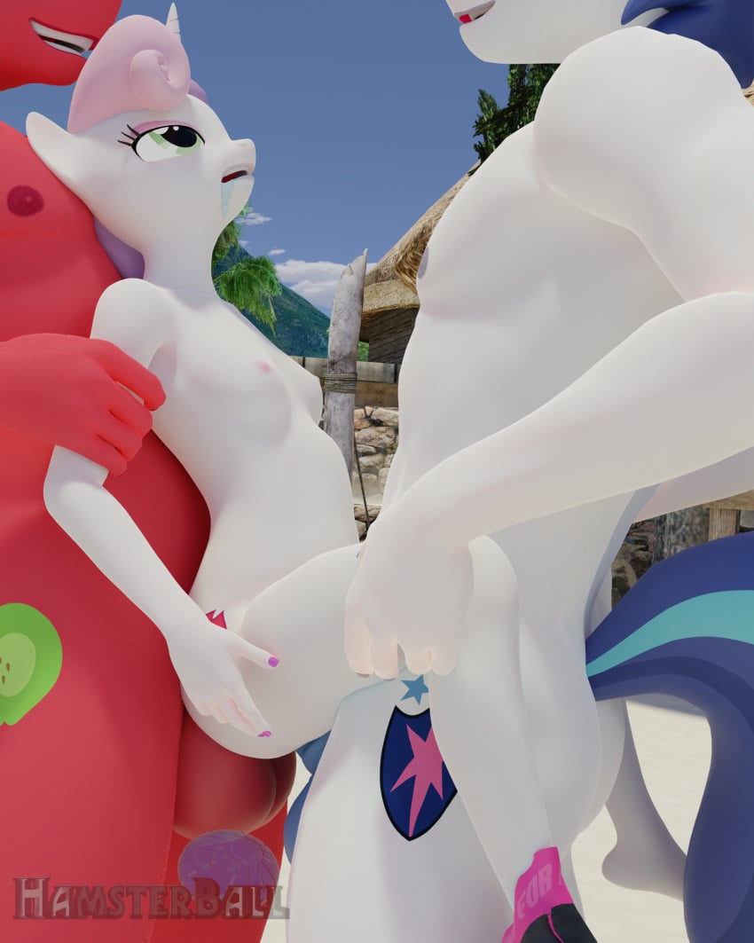 3d_(artwork) absurd_res age_difference anal anal_sex animal_genitalia animal_penis anthro anthrofied beach big_macintosh_(mlp) bodily_fluids clothed clothing cutie_mark digital_media_(artwork) double_penetration drooling earth_pony equid equine equine_penis female friendship_is_magic genitals group group_sex hamsterball hasbro hi_res horn horse male male/female mammal mmf my_little_pony nipples nude penetration penile penile_penetration penis pony saliva seaside sex shining_armor_(mlp) standing standing_sex stomach_bulge sweetie_belle_(mlp) swimming_trunks swimwear threesome topless topless_female trio unicorn vaginal_penetration vaginal_penetration younger_female