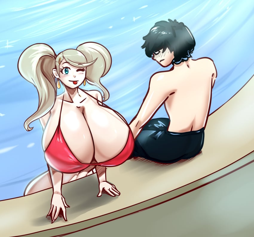 ann_takamaki big_breasts big_breasts bikini bikini_top breasts breasts giant_breasts giant_tits gigantic_breasts gigantic_tits huge_breasts huge_breasts large_breasts large_tits massive_breasts massive_tits persona persona_5 schnauzercito tagme