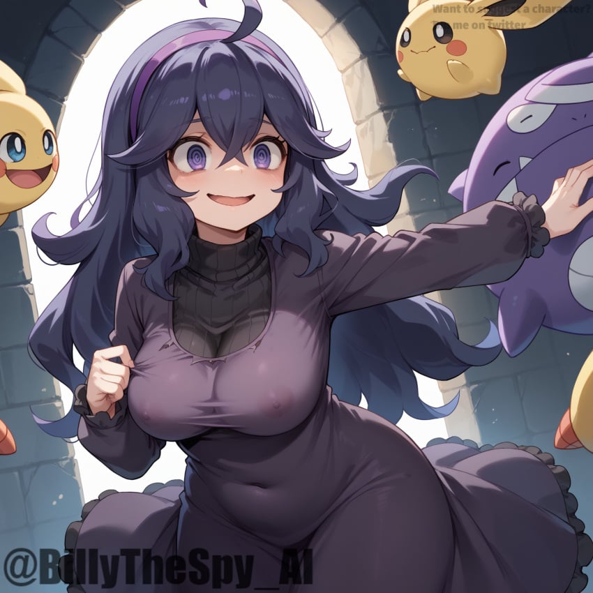 ai_generated billythespy clothed hex_maniac pokemon purple_hair