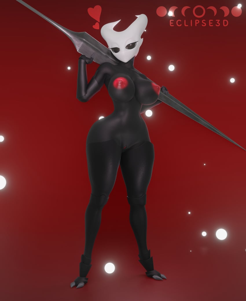 1girls 3d 3d_(artwork) 3d_model 3d_render anthro arthropod arthropod_humanoid black_body eclipse3d female female female_only girl holding_object hollow_knight hornet_(hollow_knight) humanoid insect_girl insect_humanoid insects naked naked_female nude nude_female pose posing solo_female video_game video_game_character video_games weapon_over_shoulder