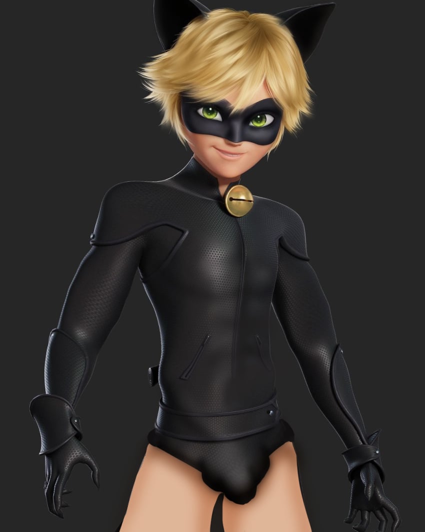 adrien_agreste bulge cat_noir male male_only miraculous_ladybug suit underwear