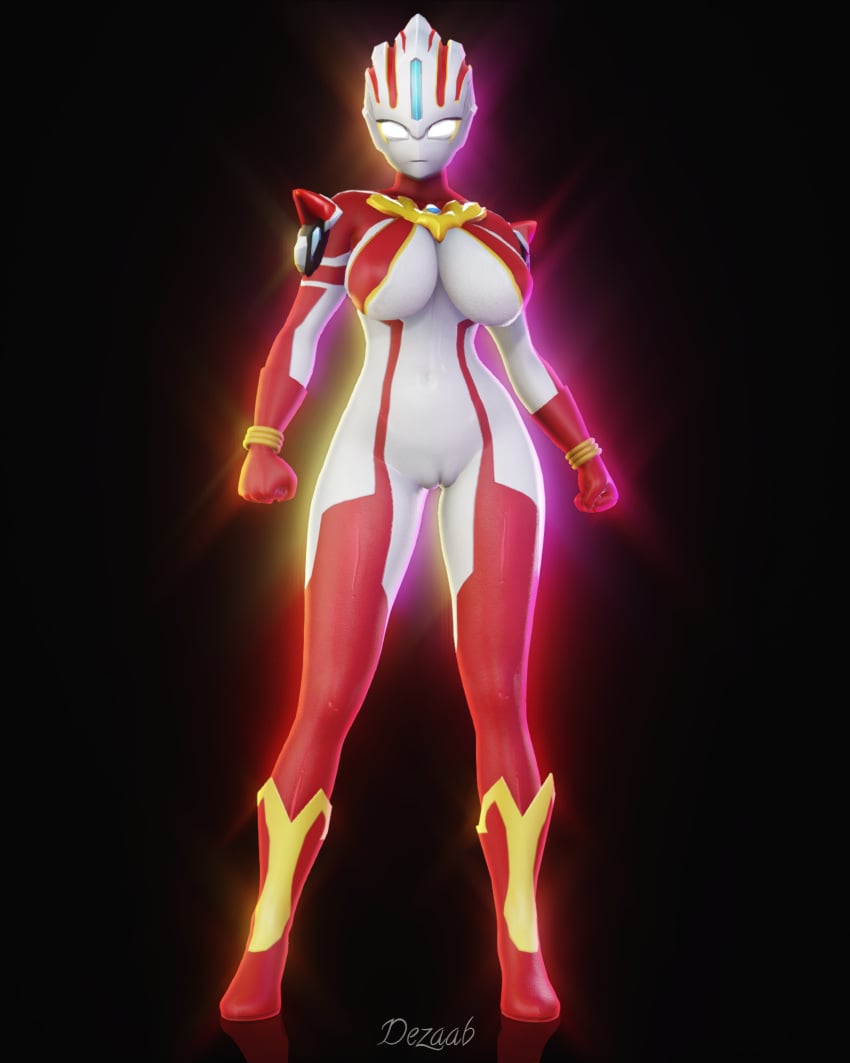 3d alien alien_girl alien_humanoid breasts dezaab female female_only large_breasts original original_character solo solo_female thick_thighs thighs ultraman_(franchise) ultrawoman