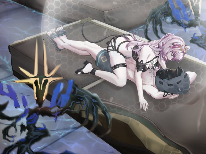 3_iq_tuna arknights ass doctor_(arknights) female gameplay_mechanics lin_(arknights) male monsters rat_girl rat_tail tail thighs