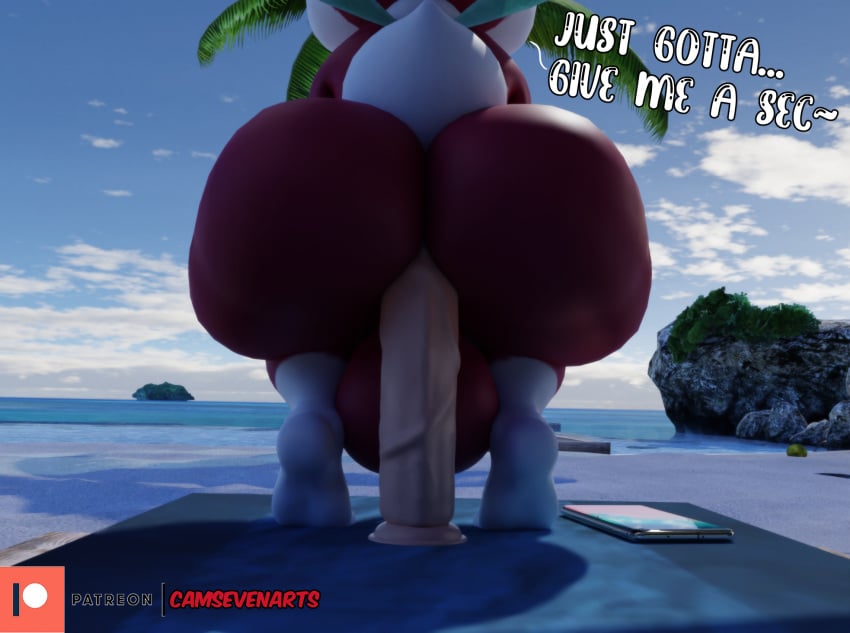 3d_(artwork) anal anal_masturbation anal_sex anthro ass backsack balls beach big_ass big_butt camseven casual_nudity chip_(sonic) digital_media_(artwork) dildo dildo_in_ass dildo_insertion english_text eyewear femboy folding_chair fur genitals girly hair hi_res huge_ass male mammal masturbation outside penetration phone red_body red_fur seaside sega sex_toy sex_toy_in_ass sex_toy_insertion shortstack solo sonic_(series) sonic_the_hedgehog_(series) sonic_unleashed sunglasses teapot_(body_type) text thick_thighs unknown_species watermark white_hair wide_hips wings