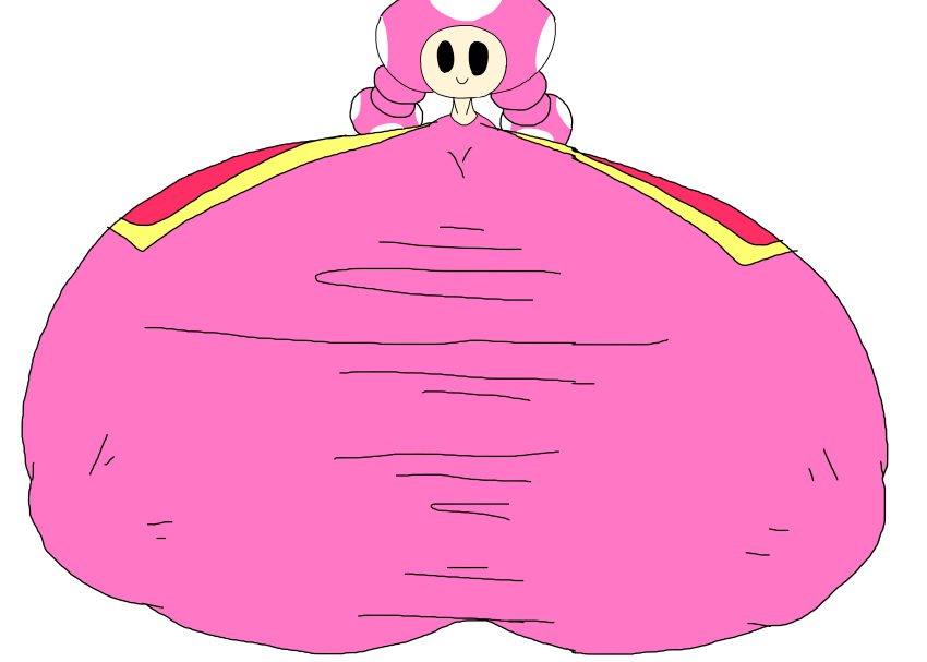 big_breasts black_eyes breasts breasts_bigger_than_head breasts_bigger_than_torso female female_focus female_only ghg121 hyper hyper_breasts looking_at_viewer mario_(series) massive_breasts nintendo nipples_visible_through_clothing pink_clothing smile smiling smiling_at_viewer solo tagme toadette