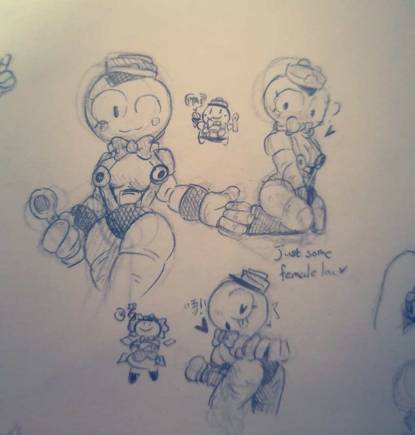 brawl_stars lou_(brawl_stars) papatea514 papatea514_(artist) pencil_(artwork) rule_63