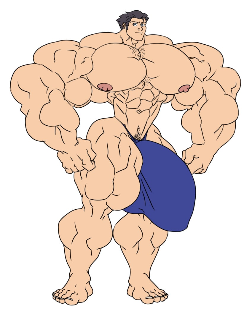 abs biceps gay hyper hyper_balls hyper_genitalia hyper_penis hyper_testicles male male_focus male_only muscle muscles muscular muscular_arms muscular_ass muscular_back muscular_legs muscular_male muscular_thighs naruhodou_ryuuichi nipples omn10usly pecs veins veiny_penis