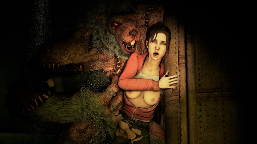 1girls 1monster 3d against_wall anthro anthro_on_female anthro_on_human brown_hair crossover exposed_breasts exposed_pussy female female_on_anthro female_on_humanoid forced left_4_dead mktrreekky monster nipples open_jacket pipes pussy rape rat rat_humanoid rat_ogre red_eyes rough_sex screaming sewer sex shirt_up size_difference skaven source_filmmaker straight torn_clothes torn_legwear vagina vaginal_penetration vaginal_sex warhammer_(franchise) warhammer_fantasy zoey_(left_4_dead)