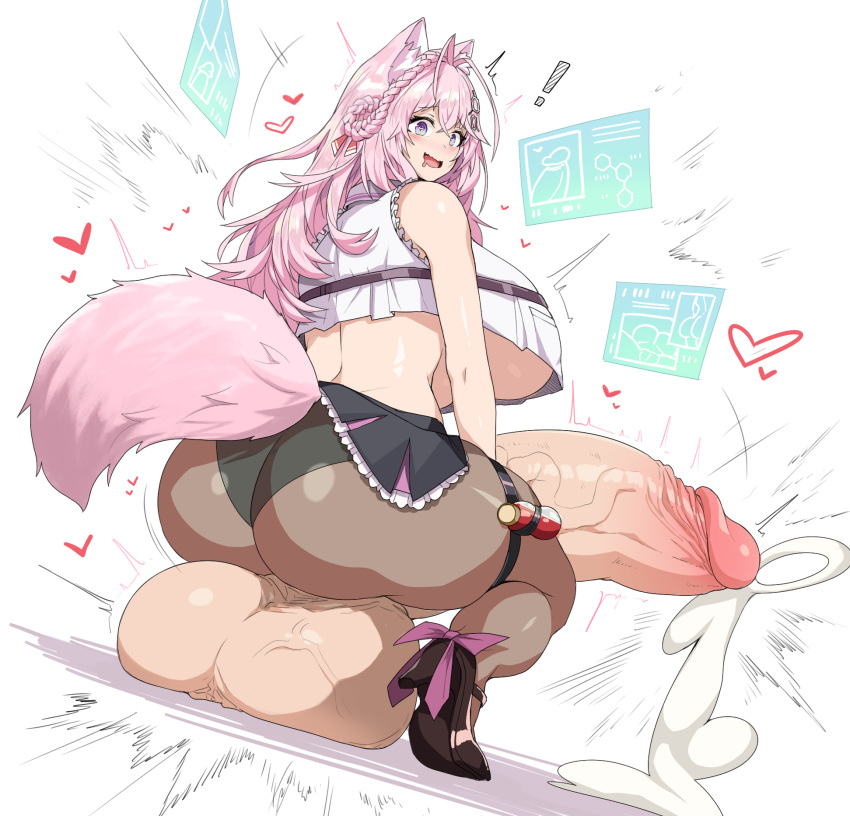 1futa animal_ears ass back back_view balls big_ass big_breasts big_butt big_penis breasts clothed clothing cum cumshot doodle ejaculation erection futa_only futanari hakui_koyori hands-free handsfree_ejaculation high_heels hololive horny huge_balls huge_breasts huge_cock humanoid humanoid_penis hyper_balls hyper_penis kemonomimi light-skinned_futanari light_skin long_hair looking_back miniskirt mostly_clothed pantyhose penis penis_under_skirt pink_hair pleasure_face png sinensian sitting_on_balls skirt solo squatting tail testicles thick_cum thick_thighs thighs uncensored underboob virtual_youtuber