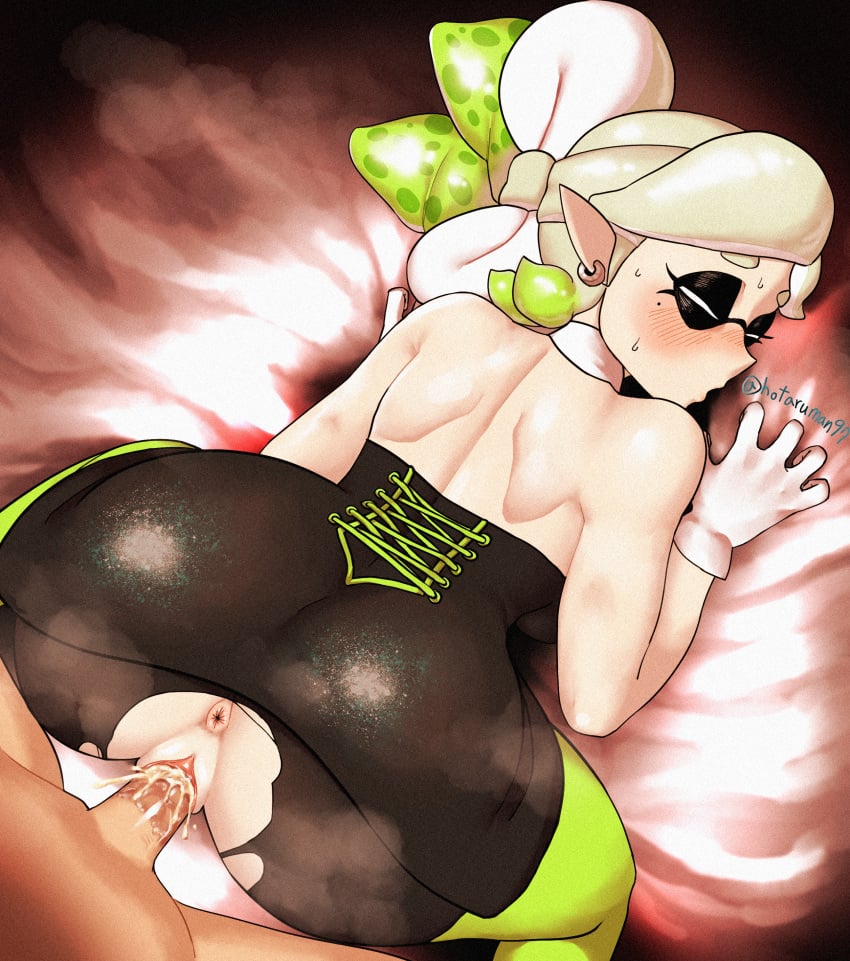 big_ass cum cum_inside eyes_closed female female_focus hotaruman97 marie_(splatoon) nintendo partially_clothed penis pussy splatoon tagme