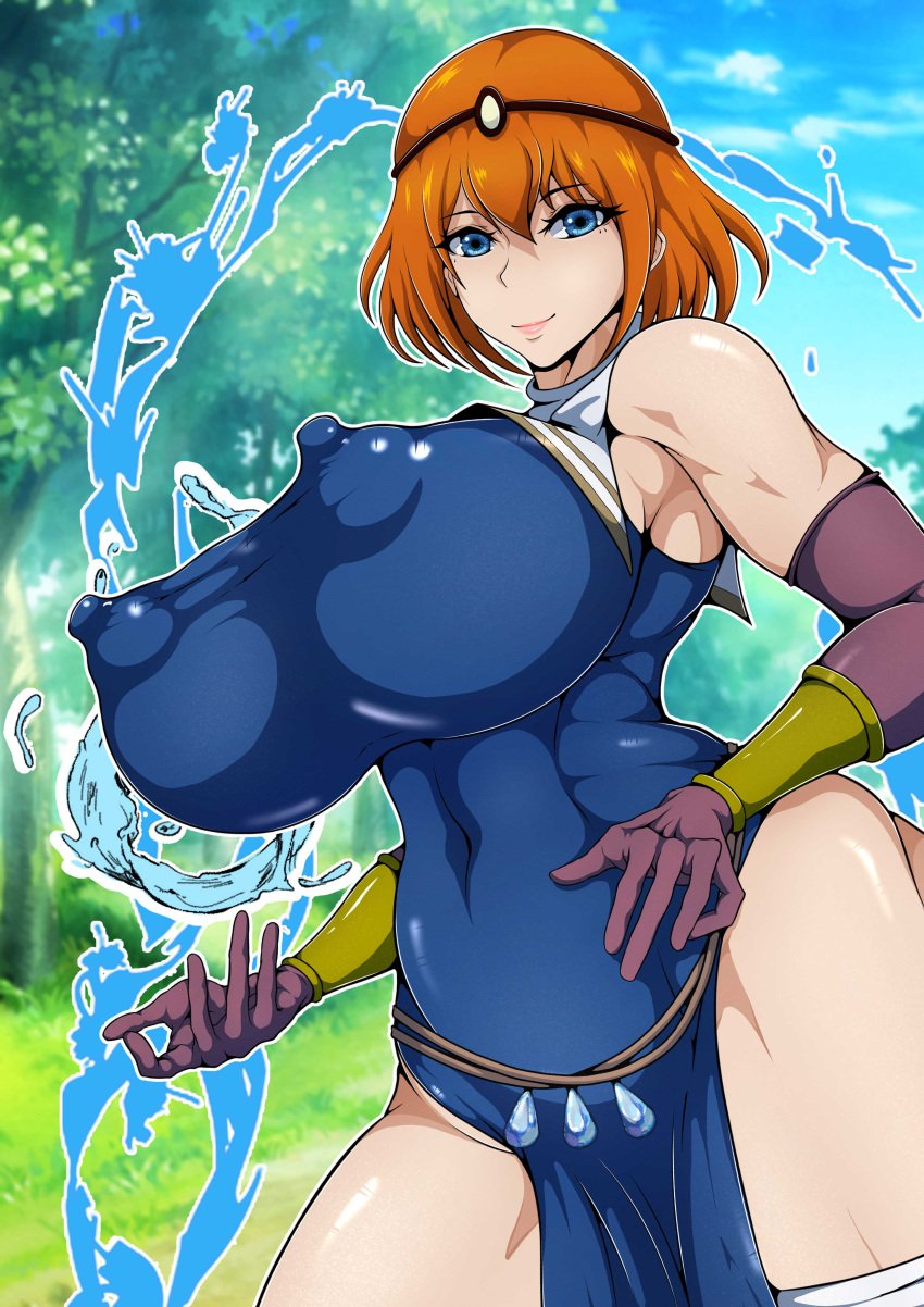 1girls 2d big_breasts breasts busty curvaceous curvy curvy_body curvy_female curvy_figure erect_nipples female female_focus huge_breasts large_breasts light-skinned_female light_skin mojihe nipples nipples_visible_through_clothing orange_hair original original_character pale-skinned_female pale_skin voluptuous