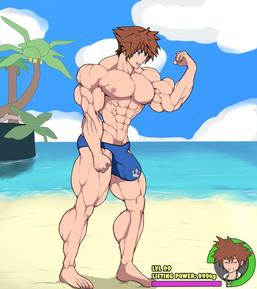 big_penis bulge hyper_penis kingdom_hearts lostanemone male_only mlm4anemone muscular muscular_male sora