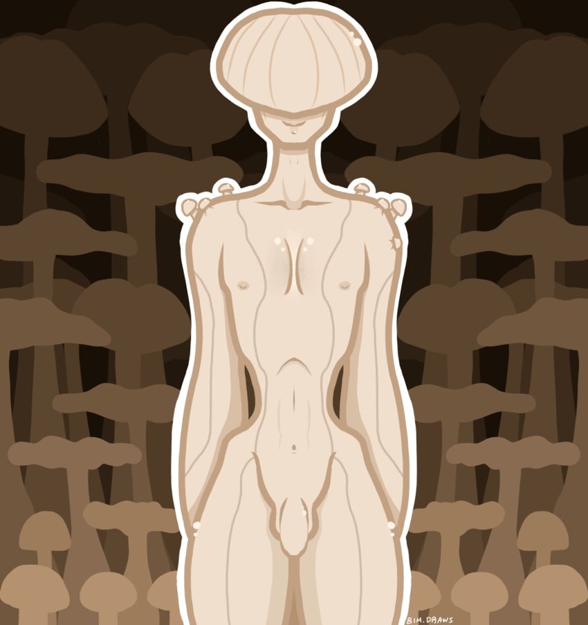 front_view fungus gay mushroom mushroom_humanoid