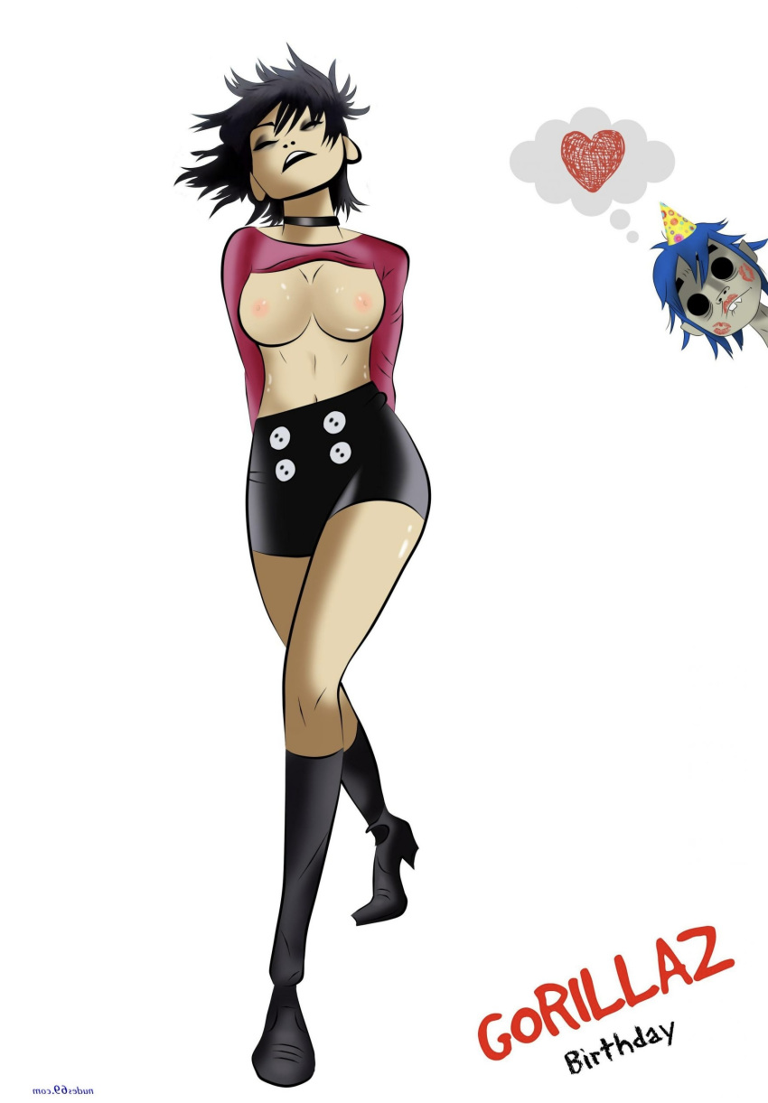 2d_(gorillaz) gorillaz noodle_(gorillaz) noodle_(jaguar) tagme