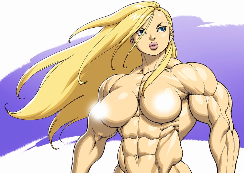 1girls abs belly_button biceps big_breasts blonde_hair blue_eyes breasts censored extreme_muscles female female_focus female_only fullmetal_alchemist fullmetal_alchemist_brotherhood hyper_muscles lips muscles muscular muscular_arms muscular_female navel olivier_mira_armstrong pecs pecs_with_breasts pokkuti solo solo_female solo_focus tagme thick_lips