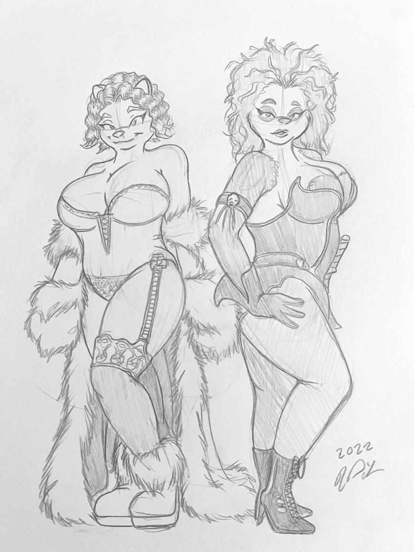 anthro anthro_female big_breasts breasts female furry furry_female peter_and_company peter_and_whitney peterandwhitney whitney_ponikvar