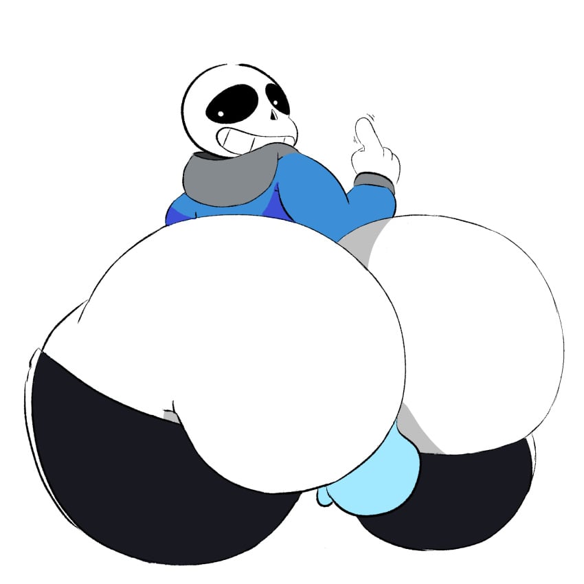 ass balls beckoning big_ass big_balls big_butt bone femboy genitals gesture hi_res huge_ass huge_butt hyper_ass male male_only penis presenting presenting_hindquarters sans skeleton small_penis solo stankbank thick_thighs undertale undertale_(series) wide_hips