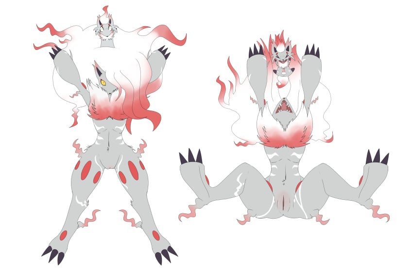 absurd_res animal_genitalia animal_penis anthro arms_above_head canid canine canine_genitalia canine_penis defeated duo erection falling female feral game_over gameplay_mechanics genitals hi_res hisuian_form hisuian_zoroark hisuian_zorua male mammal nintendo open_mouth penis platformer_death_pose pokemon pokemon_(species) pussy regional_form_(pokemon) screaming sharp_teeth spread_legs spreading teeth veorss zoroark zorua