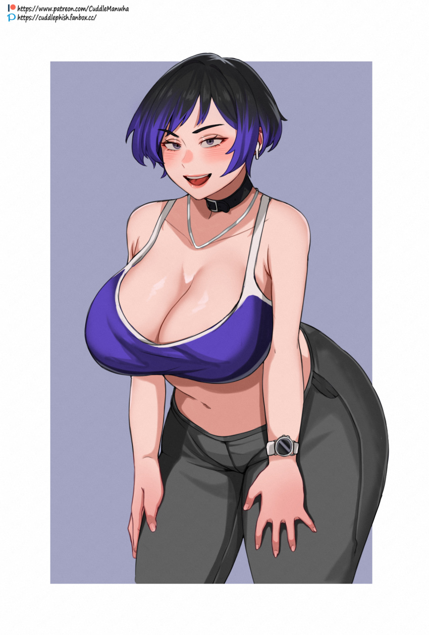 1girls alternate_body_type big_ass big_breasts cleavage clothed cuddlephish0 female female_only huge_breasts large_breasts namco navel reina_mishima tekken tekken_8 thick_thighs voluptuous