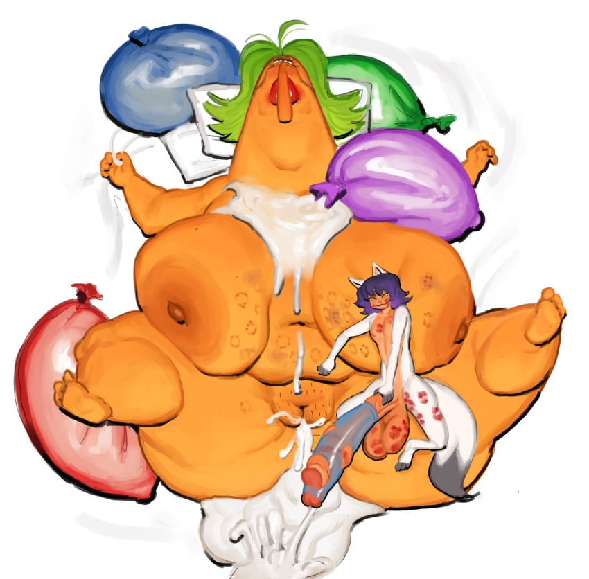 2025 4_fingers 5_toes absurd_res after_sex after_vaginal age_difference animal_humanoid areola balls belly bent_arm big_areola big_balls big_breasts big_nipples big_penis biped bird's-eye_view bite_mark bite_mark_on_belly bite_mark_on_breast black_claws black_eyes blue_condom blush bodily_fluids breast_squish breasts breasts_apart broken_condom canon_x_oc cartoon_network chowder_(series) claws condom cum cum_from_vagina cum_in_vagina cum_inside cum_on_belly cum_on_body cum_on_chest cum_on_ground cumshot deep_navel digital_drawing_(artwork) digital_media_(artwork) dipstick_tail duo ejaculation extreme_size_difference eye_roll eyelashes feet felid felid_humanoid female filled_condom fingerless_(marking) fingers fur furry genital_fluids genitals glans glistening glistening_nipples grabbing_sheets green_condom green_hair grey_body grey_fur grey_markings grey_tail grey_tail_tip hair half-closed_eyes head_on_pillow hi_res high-angle_view huge_areola huge_balls huge_breasts huge_cock huge_glans huge_nipples humanoid humanoid_genitalia humanoid_on_humanoid humanoid_penis hyper hyper_condom hyper_genitalia hyper_penis iheartmaskmen inner_ear_fluff iris kiss_mark kiss_mark_on_balls kiss_mark_on_chest kiss_mark_on_face kiss_mark_on_penis larger_female legs_up light_areola light_body light_fur light_hair light_skin lips lipstick long_eyelashes long_nose long_penis looking_at_another looking_at_partner looking_up looking_up_at_partner lying lying_on_another lying_on_partner makeup male male/female mammal mammal_humanoid markings mascara mature_female mature_humanoid mouth_closed ms._endive multicolored_body multicolored_fur multicolored_tail narrowed_eyes navel nipples no_pupils nude nude_female nude_humanoid nude_male older_female on_another on_back on_side orange_areola orange_body orange_breasts orange_eyes orange_inner_ear orange_nipples orange_nose orange_skin overweight overweight_female overweight_humanoid penis penis_grab pillow pink_blush pink_glans pointy_ears prick_ears pubic_stubble purple_condom purple_hair red_condom red_lips red_lipstick running_makeup running_mascara sexual_barrier_device short_hair simple_background size_difference smaller_male smile smirk spread_legs spreading squish tail tail_markings tan_balls tan_body tan_penis thick_lips thick_penis toe_claws toeless_(marking) toes tuft two_tone_tail vulva white_background white_body white_ears white_fur white_inner_ear_fluff white_pillow white_sclera white_tail younger_male