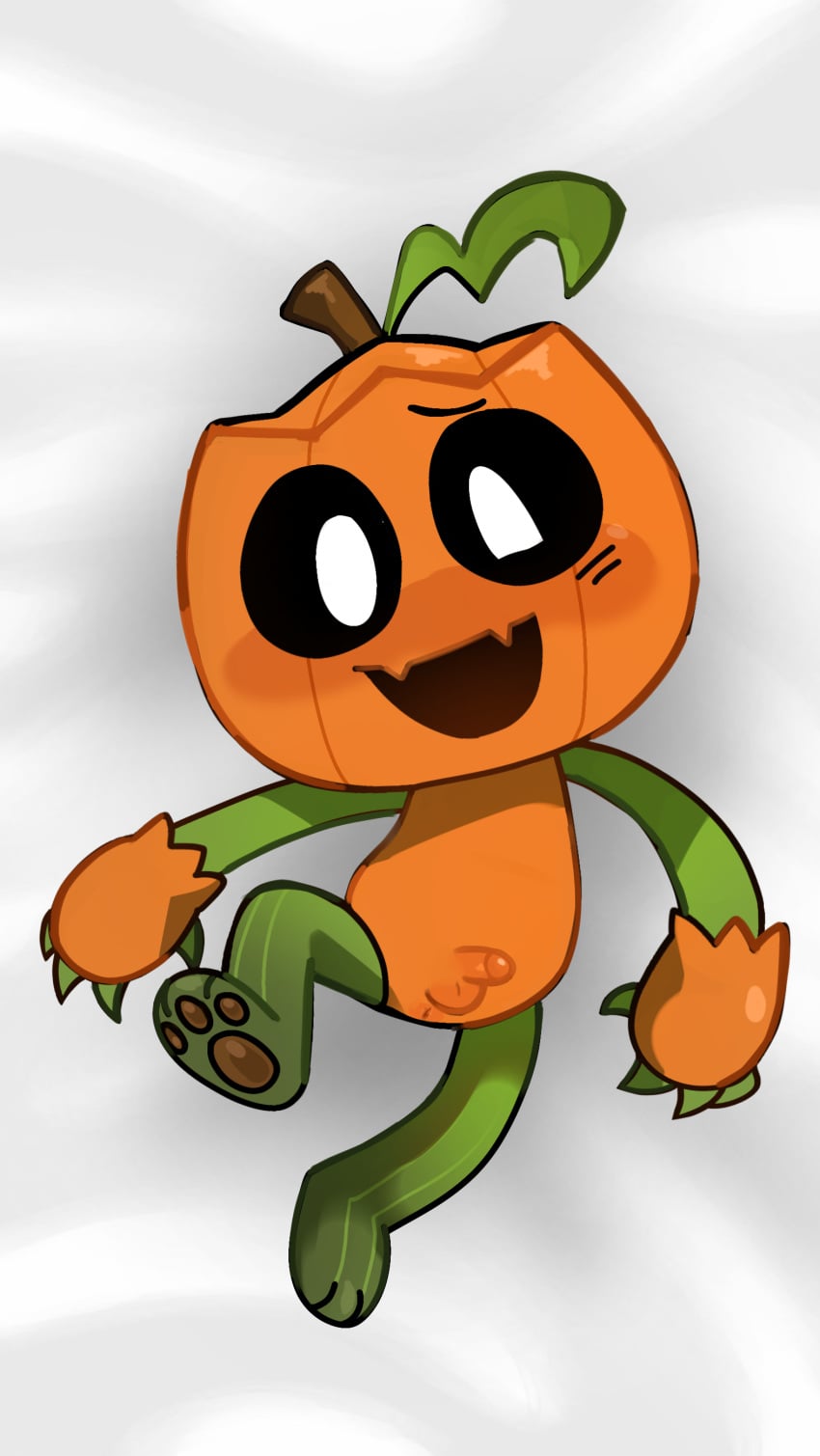 blushcrunch_studio body_pillow codslasher cub dakimakura dandy's_world dandys_world gourdy_(dandy's_world) micro_penis roblox roblox_game suggestive suggestive_pose