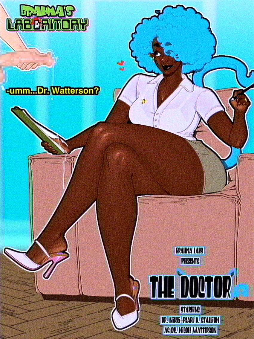 2025 5_fingers absurd_res accessory adie_mcbrahma afro alternate_species animal_humanoid armchair balls bent_arm bent_legs big_breasts big_penis biped black_eyebrows black_eyes black_text blue_hair blue_tail bodily_fluids border bottomwear breasts brown_body brown_bottomwear brown_clothing brown_ears brown_lips brown_nose brown_skin brown_skirt button_(fastener) cartoon_network cat_humanoid censored censored_genitalia censored_penis chair clipboard clothed clothed_female clothed_humanoid clothing collared_shirt crossed_legs curved_tail dark_body dark_skin dialogue digit_ring digital_drawing_(artwork) digital_media_(artwork) duo ear_piercing ear_ring ellipsis english_text eye_through_hair eyebrow_through_hair eyebrows felid felid_humanoid feline feline_humanoid female female_humanoid female_on_human fingers floor footwear fully_clothed fully_clothed_female fully_clothed_humanoid furniture genital_fluids genitals glans glistening glistening_balls glistening_clothing glistening_eyes glistening_footwear glistening_genitalia glistening_glans glistening_high_heels glistening_jewelry glistening_knees glistening_legs glistening_lips glistening_nose glistening_penis glistening_ring glistening_shoes hair heart_symbol hearts_around_head hi_res high_heels holding_clipboard holding_object holding_own_penis holding_pen holding_penis human human_on_humanoid humanoid inside internal_wall interspecies iris jewelry leaking_precum light_body light_hair light_skin lips looking_at_another looking_at_partner male male/female male_human male_on_humanoid mammal mammal_humanoid mature_female mature_humanoid monotone_body monotone_hair monotone_skin monotone_tail mosaic_censorship mostly_offscreen_character mostly_offscreen_human mostly_offscreen_male mouth_closed multicolored_clothing multicolored_footwear multicolored_high_heels multicolored_shoes multicolored_text name_drop name_in_dialogue nicole_watterson nude nude_human nude_male on_chair outline pen penis piercing pin_accessory pin_button precum red_heart ring ring_piercing shirt shoes short_hair short_sleeves sitting sitting_on_armchair sitting_on_chair skirt standing striped_wall tail talking_to_another talking_to_partner text the_amazing_world_of_gumball thick_eyebrows thick_lips thick_thighs three-quarter_view topwear translucent translucent_hair tremble_spikes two_tone_clothing two_tone_footwear two_tone_high_heels two_tone_shoes wall_(structure) wedding_ring white_border white_clothing white_outline white_sclera white_shirt white_topwear yellow_text