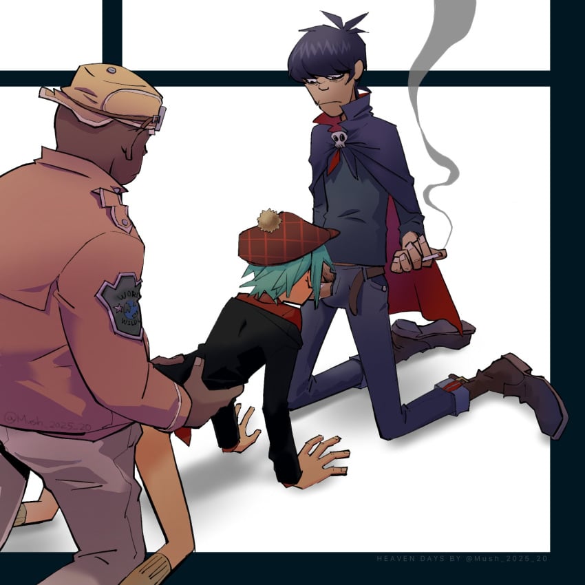 2d_(demon_days) 2d_(gorillaz) :| blowjob blowjob_while_penetrated gay gay_anal gay_blowjob gay_orgy gay_sex gorillaz male male/male/male male_only male_penetrated male_penetrating murdoc_niccals murdoc_niccals_(demon_days) mush_2025 mush_2025_20 nonbinary nonbinary_(lore) orgy orgy_sex penetrated penetrating penetration penetration_from_behind russel_hobbs sucking_penis threesome