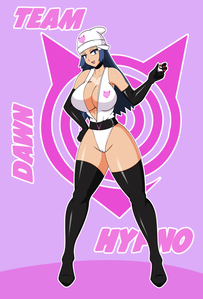 big_breasts black_socks blue_hair brainwashing corruption dawn_(pokemon) dlobo777 enemy_conversion female female_focus female_only femsub hat hi_res high_heels high_resolution highres hypnosis mind_control nintendo pokemon socks solo_female submissive submissive_female tagme thigh_socks thighhighs thighs