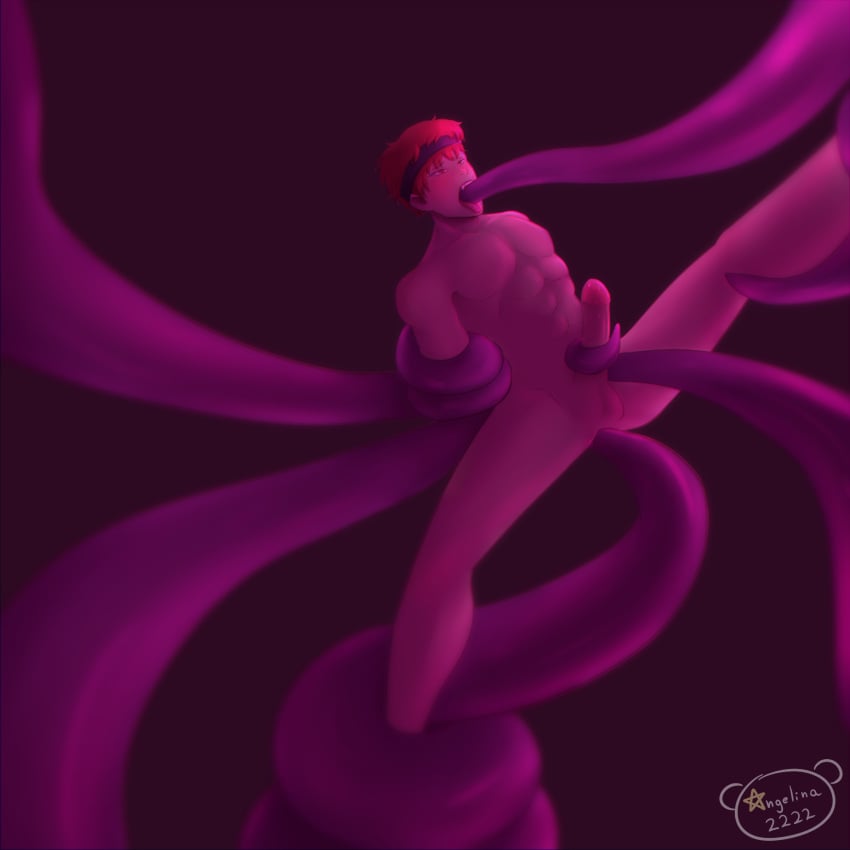 angelina dick digital_media_(artwork) male muscular octopus oral penis penis_grab tentacle