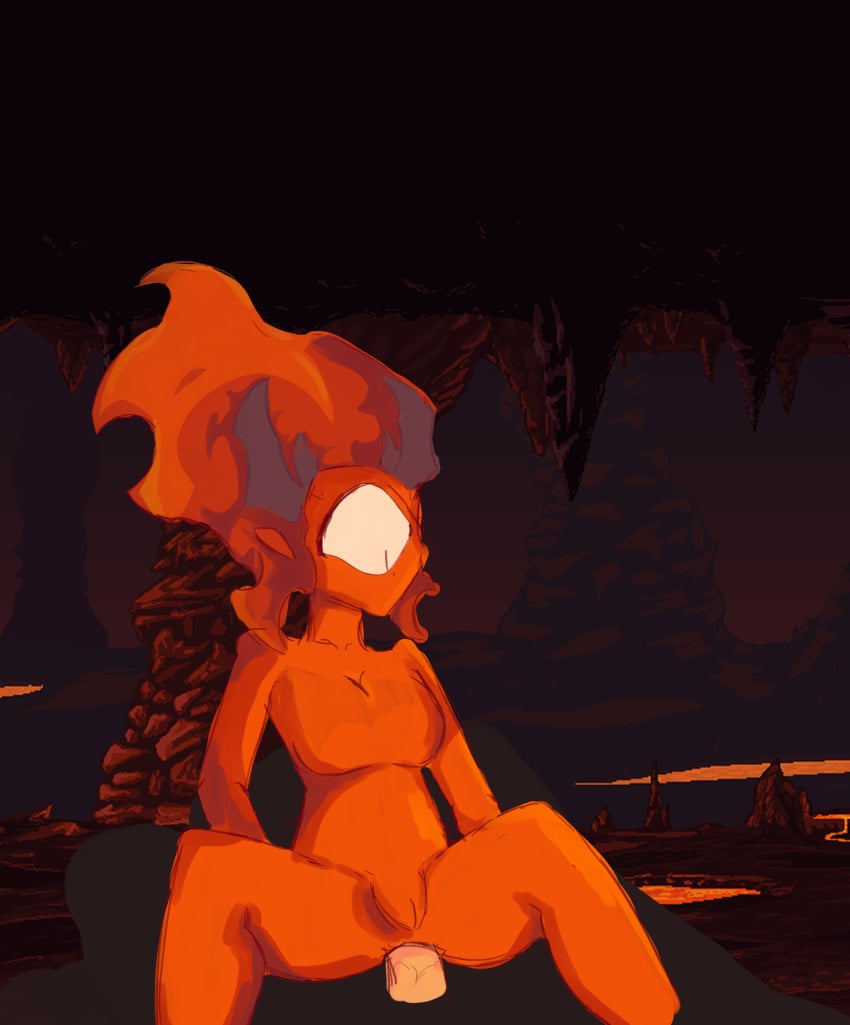 brimstone_elemental calamity_mod female flame red_skin terraria