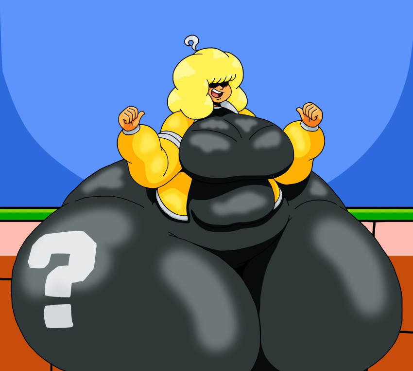 ?_block big_breasts breasts fat female mario_(series) nitwittwit personification tagme