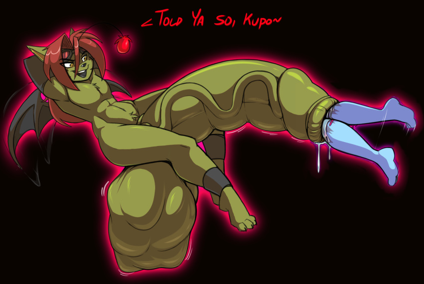 anthro balls big_balls cock_vore furaffinity furry huge_cock male male_pred moogle multiple_prey naked penis spazman vore wings