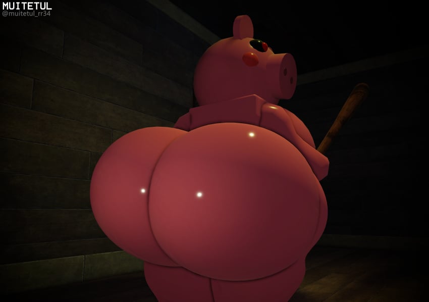 1girls 3d aged_up big_ass big_breasts female female_focus female_only infected_(piggy) muitetul naked penny_(piggy) pig piggy_(game) solo tagme