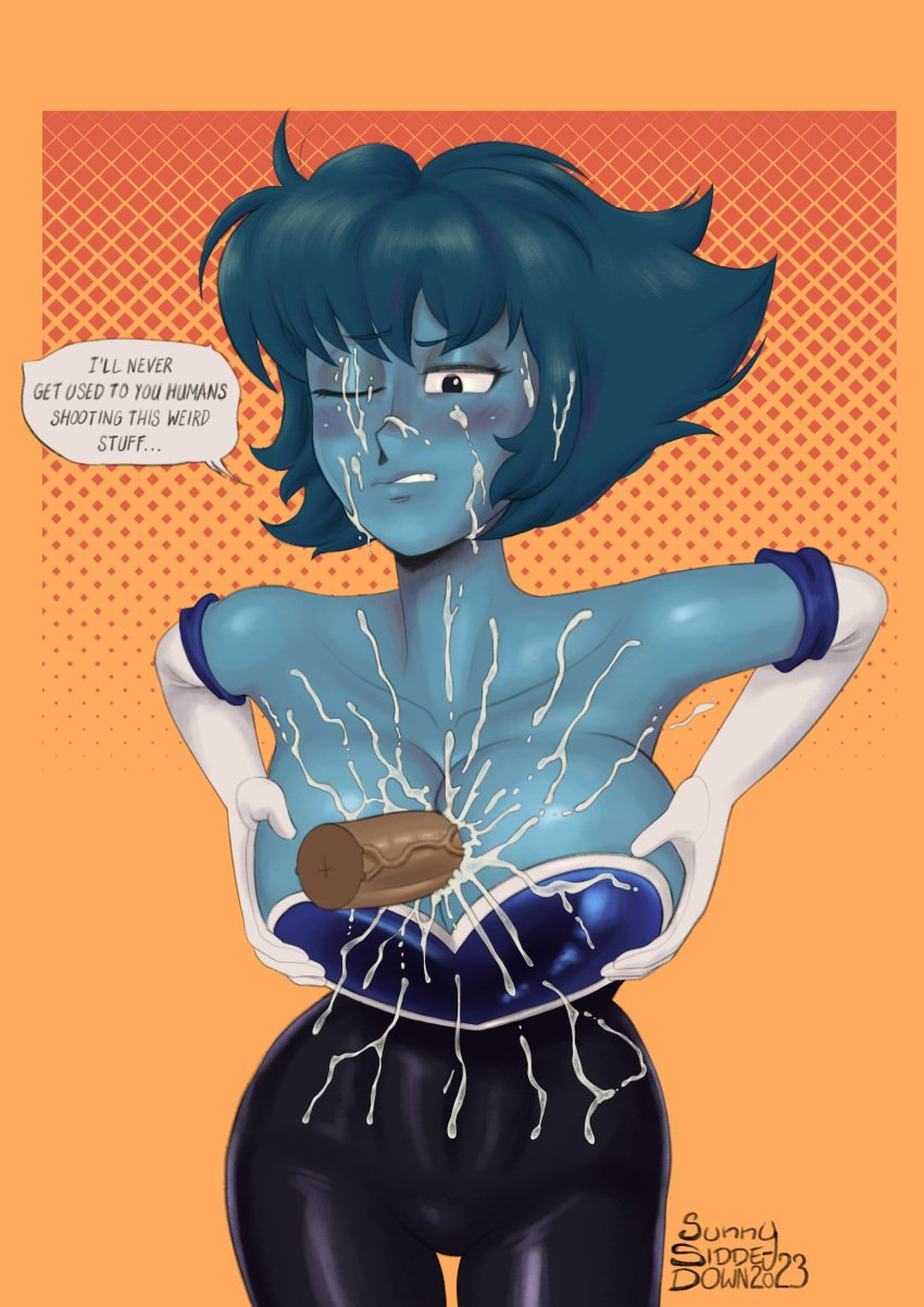 1boy 1girls alien boobjob breasts cartoon_network clothed_paizuri cosplay cum cum_on_chest cum_on_clothes cum_on_face cumming cumshot facial female gem_(species) human human_on_humanoid humanoid_penis interspecies lapis_lazuli_(gem) lapis_lazuli_(steven_universe) large_breasts male_human/female_alien male_human/female_humanoid orgasm paizuri paizuri_under_clothes partial_male pov rouge_the_bat_(cosplay) sonic_(series) steven_universe sunny_sidde-down titfuck_under_clothes titjob