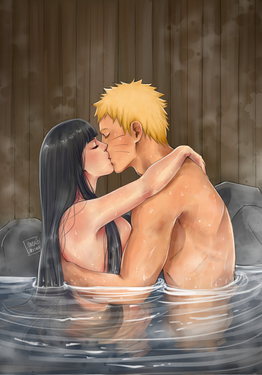 1boy 1boy1girl 1girls bath bathing black_hair blonde_hair blue_hair blush breast_press breasts closed_eyes couple embrace embracing facial_markings female hi_res highres hot_spring hyuuga_hinata kissing light-skinned_female light-skinned_male light_skin male male/female medium_breasts naked naruto naruto:_the_last naruto_(series) naruto_shippuden nude nude_female nude_male pale-skinned_female pale_skin pandacapuccino perky_breasts shounen_jump straight topless topless_female topless_male uzumaki_naruto voluptuous wet wet_body wet_skin whisker_markings whiskers yellow_hair