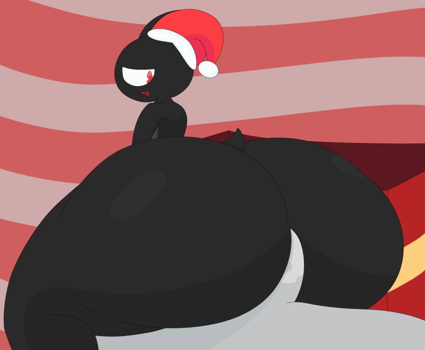 ambiguous_penetration animated anthro ass batt_the_bat big_butt black_body chiropteran christmas christmas_clothing christmas_headwear clothing cyandrive98 duo female female_penetrated genitals grey_body hat headgear headwear hi_res holidays huge_butt hyper hyper_butt looking_back loop male male/female male_penetrating male_penetrating_female mammal nude open_mouth penetration penis red_eyes santa_hat sex short_playtime thick_thighs