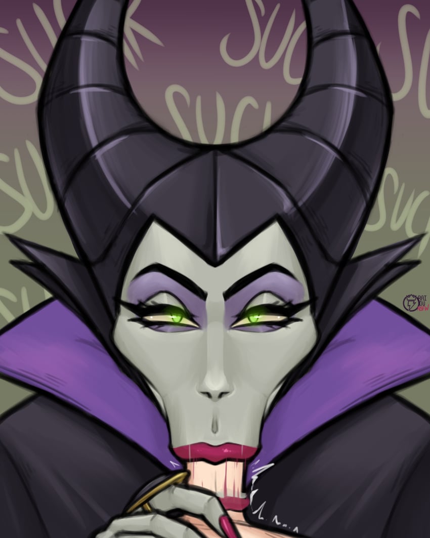 1boy 1girls :>= blowjob blowjob_face clothed deepthroat disney disney_villains eye_contact fellatio glowing_eyes green_eyes green_skin grey_skin lipstick looking_at_viewer maleficent oral oral_sex pale-skinned_female penis pov purple_eyeshadow purple_lipstick raiounsfw seductive_eyes seductive_mouth sleeping_beauty_(1959_film) straight sucking sunken_cheeks unseen_male_face vacuum-like_fellatio vacuum_blowjob vacuum_fellatio vacuum_suck