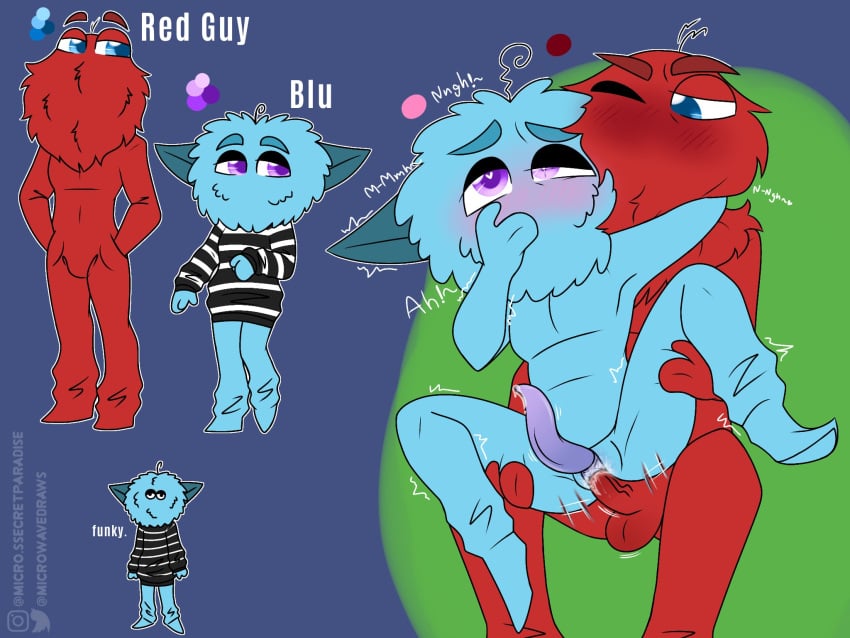 don't_hug_me_i'm_scared male male_only microshroom oc penis red_guy_(dhmis)