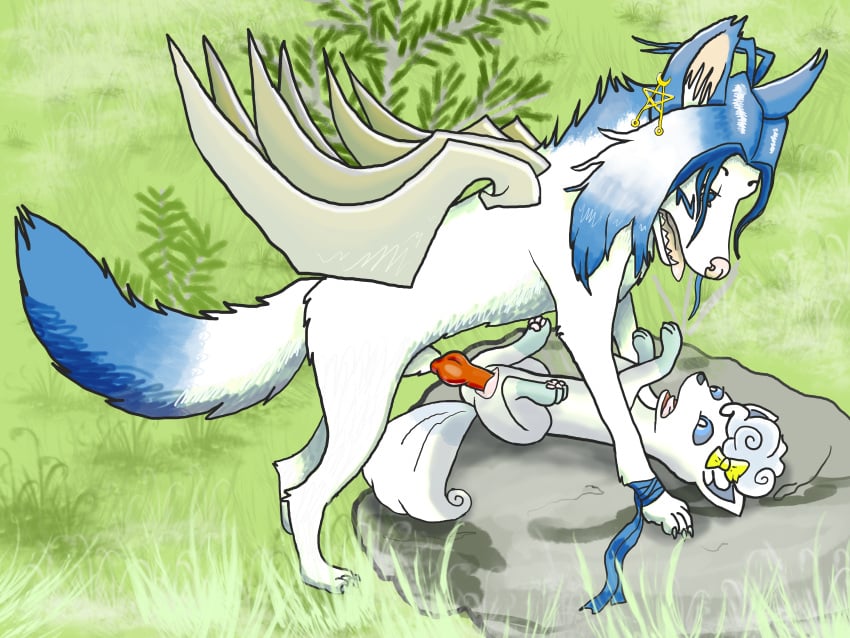 absurd_res alolan_form alolan_vulpix animal_genitalia animal_penis animal_pussy avian canid canine digital_media_(artwork) duo european_mythology female feral feral_on_feral fox generation_1_pokemon genitals grass greek_mythology hi_res jaxneesen lying male male/female mammal mythological_avian mythological_firebird mythology nintendo on_back outside penetration penis phoenix plant pokemon pokemon_(species) pussy regional_form_(pokemon) rock sex tree vaginal_penetration vaginal_penetration video_games vulpix