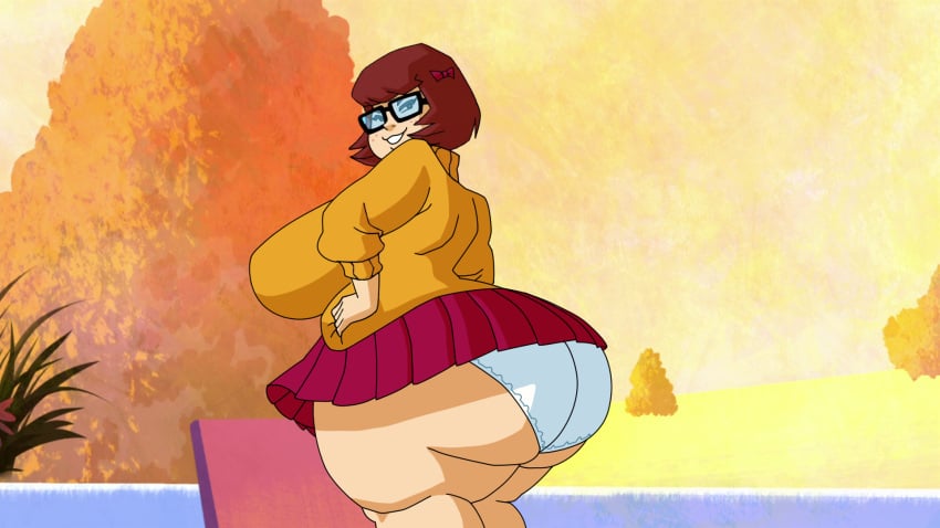 1girls ass_bigger_than_head big_ass big_breasts big_butt bursting_ass dumptruck_ass fat female female_only glasses hanna-barbera huge_ass huge_breasts lard_ass massive_ass obese obese_female overweight overweight_female scooby-doo screencap screenshot screenshot_edit short_hair short_skirt tagme undersized_clothes velma_dinkley woot