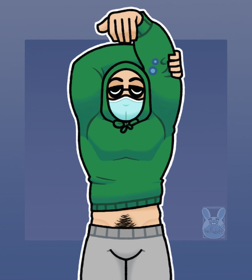 belly biceps bulge closed_eyes clothed flexing kwite male male_focus male_only muscular muscular_male pants pecs pubes pubic_hair sleepy somewhat_wholesome sweater sweater_lift therabit youtube