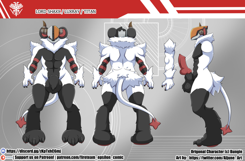 aljune_art aljuneart anthro bungie destiny destiny_(game) destiny_2 english_text fireteam_epsilon generation_4_pokemon guardian guardian_(destiny) hi_res lord_shaxx luxray male model_sheet nintendo pokemon pokemon_(species) shaxx solo text titan_(destiny) url video_games