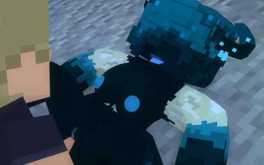 1boy 1boy1girl 1girls 3d black_body blue_nipples blue_tongue cyan_hair drispysik erect_nipples erect_penis female horns horny horny_female human humanoid looking_at_partner male male/female mine-imator minecraft missionary_position monster_girl open_mouth outside pussy spread_legs tagme tongue tongue_out vaginal_penetration warden_(minecraft)