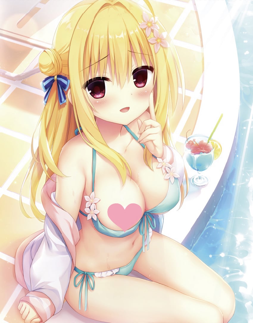 bikini hamidashi_creative highres izumi_hiyori non-web_source swimsuit utsunomiya_tsumire