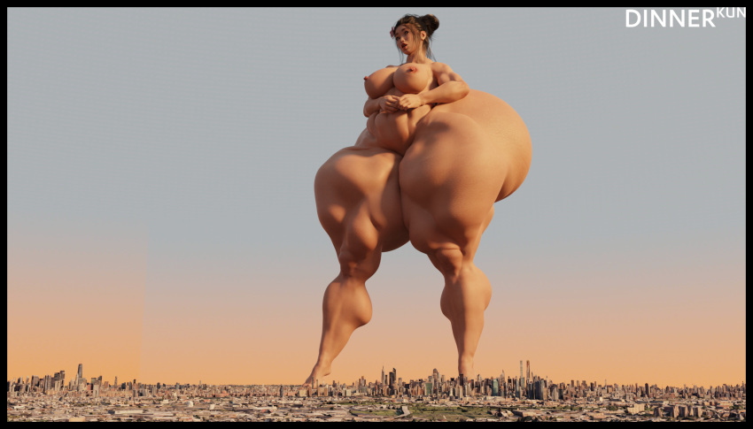 1girls 3d ass ass_bigger_than_body ass_bigger_than_head ass_bigger_than_torso big_ass breasts city dinner-kun female giantess gigantic_thighs huge huge_ass huge_thighs hyper hyper_ass hyper_thighs naked naked_female nude nude_female standing thick_legs thick_thighs watermark